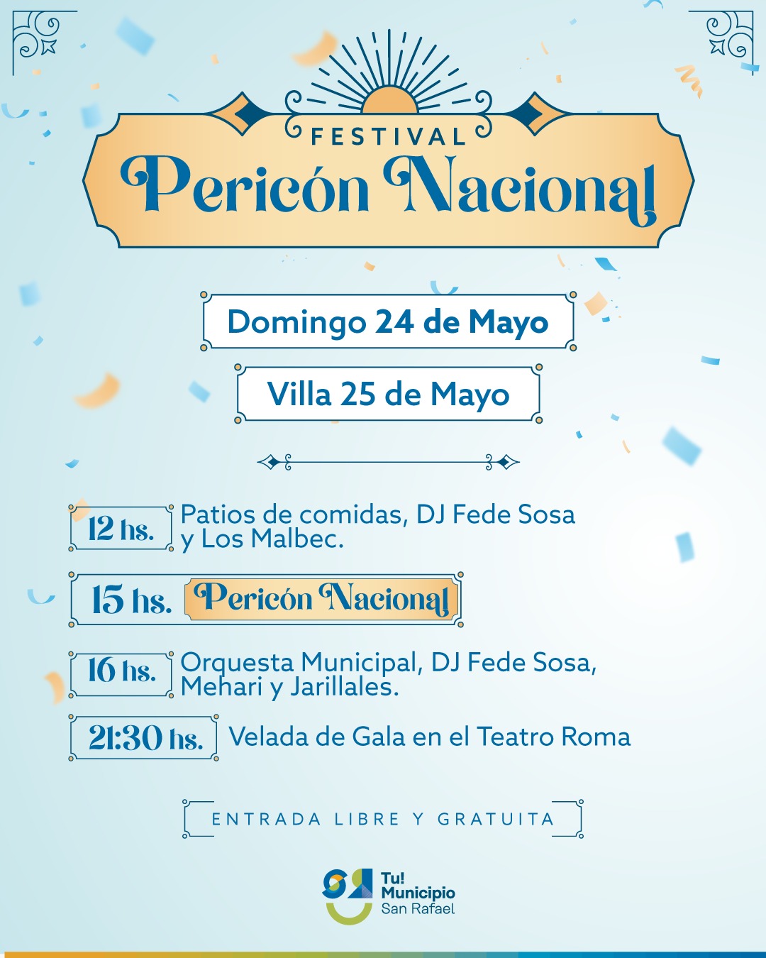 Se viene el gran Festival del Pericón en Villa 25 de Mayo
